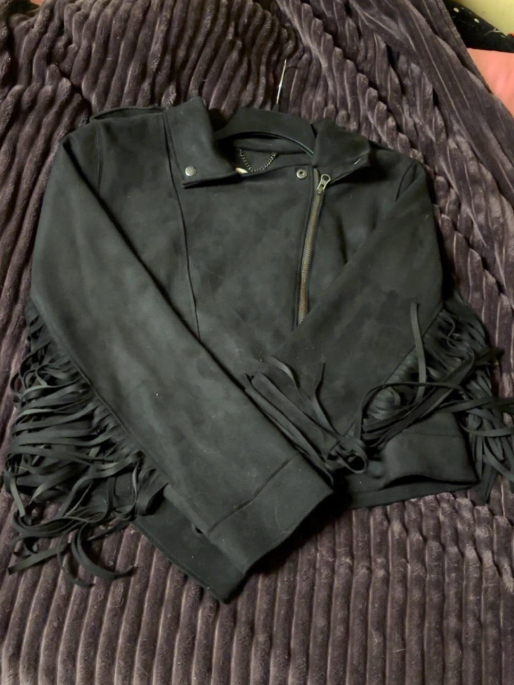Black Fringe Idyllwind Ellen Moto Jacket - Women